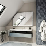 Dachschrägen-Spiegelschrank Anuba