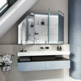 Dachschrägen-Spiegelschrank Triolo