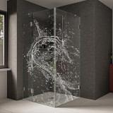 Duschkabine aus Glas mit Dekor Cristal Clear Duschkabine aus Glas mit Dekor Cristal Clear