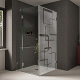 Glas Duschkabine Retro-Design 1970 Glas Duschkabine Retro-Design 1970