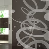 Walk In Dusche gelasert mit Motiv Traum Walk In Dusche gelasert mit Motiv Traum