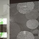 Walk In Dusche gelasert mit Motiv Wasserperlen Walk In Dusche gelasert mit Motiv Wasserperlen