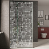 Glas Duschkabine gelasert mit Muster Mosaik Glas Duschkabine gelasert mit Muster Mosaik
