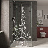 Glas Duschkabine mit Motiv Gras Glas Duschkabine mit Motiv Gras