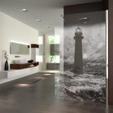 Duschwand Glas gelasert Norden Duschwand Glas gelasert Norden