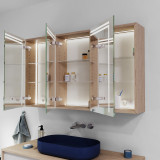 Aufputz/Einbau Spiegelschrank Bad beleuchtet Tundra