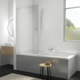 Duschabtrennung Badewanne Glas schwenkbar rechts G701 Duschabtrennung Badewanne Glas schwenkbar rechts G701