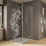 Duschkabine aus Glas Abstract Bubbles (Eckeinstieg) Duschkabine aus Glas Abstract Bubbles (Eckeinstieg)