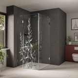 Glas Duschkabine mit Motiv Gras Glas Duschkabine mit Motiv Gras