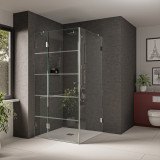 Glas Duschkabine mit Streifen Raya 2 Glas Duschkabine mit Streifen Raya 2