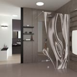 Glas Duschwand mit Lasermotiv Liquid Glas Duschwand mit Lasermotiv Liquid