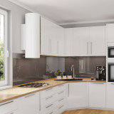Glas Nischenwand für die Küche - Braun / Mittelbraun - REF 7013, 6mm Glas Nischenwand für die Küche - Braun / Mittelbraun - REF 7013, 6mm