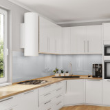 Glasrückwand Küche - Grau metallisch glänzend - REF 9007, 6mm Glasrückwand Küche - Grau metallisch glänzend - REF 9007, 6mm