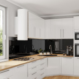 Glasrückwand Küche, Nischenrückwand - Schwarz - REF 9005, 6mm Glasrückwand Küche, Nischenrückwand - Schwarz - REF 9005, 6mm