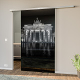 Glasschiebetür lackiert mit Lasermotiv Brandenburger Tor Glasschiebetür lackiert mit Lasermotiv Brandenburger Tor