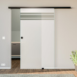 Glasschiebetür satiniert mit Motiv Dinodra Glasschiebetür satiniert mit Motiv Dinodra