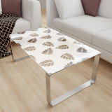 Glastischplatte satiniert mit Motiv - Leaf Glastischplatte satiniert mit Motiv - Leaf