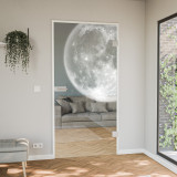 Glastür gelasert mit Motiv Mond Glastür gelasert mit Motiv Mond