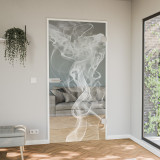 Glastür gelasert mit Motiv Smoke Glastür gelasert mit Motiv Smoke