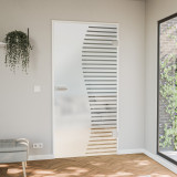 Glastür mit Satinierung Curvy Glastür mit Satinierung Curvy