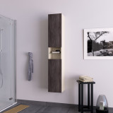 Hochschrank Badschrank auf Maß - Granat C