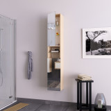 Spiegel Hochschrank Badschrank mit Regal - Opal