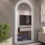 LED Spiegel mit Rundbogen Iduna 1