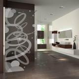 Walk In Dusche gelasert mit Motiv Traum Walk In Dusche gelasert mit Motiv Traum