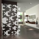 Walk In mit Motiv Dusche Piranhas Walk In mit Motiv Dusche Piranhas