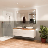 Spiegel gelasert mit LED Beleuchtung - Ulma