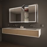 Spiegelschrank LED mit Alu-Korpus nach Maß - Reno Spiegelschrank LED mit Alu-Korpus nach Maß - Reno