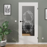 Lichtausschnitt gelasert mit Motiv Cristal Rings Lichtausschnitt gelasert mit Motiv Cristal Rings