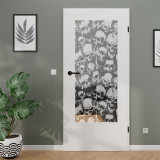 Lichtausschnitt gelasert mit Motiv Skull Door Lichtausschnitt gelasert mit Motiv Skull Door