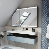 Dachschrägen-Spiegelschrank Lino