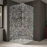 Glas Duschkabine gelasert mit Muster Mosaik Glas Duschkabine gelasert mit Muster Mosaik
