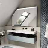 Dachschrägen-Spiegelschrank Odelio