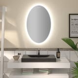 Ovaler Spiegel mit LED nach Maß Logi