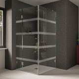 Duschkabine Glas mit Streifen Raya 4 Duschkabine Glas mit Streifen Raya 4