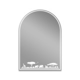 Rundbogen-Spiegel beleuchtet Safari 1