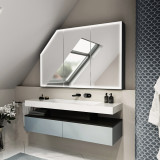 Spiegelschrank mit Schräge Mini Duplex