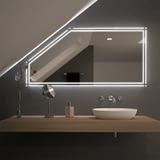 Spiegel für Dachschrägen mit LED Beleuchtung Cross Spiegel für Dachschrägen mit LED Beleuchtung Cross