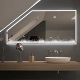 Spiegel für Dachschrägen mit LED Beleuchtung Midou Spiegel für Dachschrägen mit LED Beleuchtung Midou