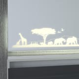 Teil-Lack-Spiegel mit LED-Beleuchtung Afrika Teil-Lack-Spiegel mit LED-Beleuchtung Afrika