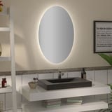Ovaler Spiegel mit LED nach Maß Fin