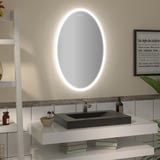 Ovaler Spiegel mit LED nach Maß Logi