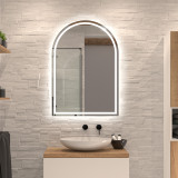 LED Spiegel mit Rundbogen Iduna 1