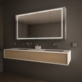 Spiegelschrank LED mit Alu-Korpus nach Maß - Reno Spiegelschrank LED mit Alu-Korpus nach Maß - Reno