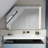 Dachschrägen-Spiegelschrank Wired