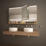 Holz-Spiegelschrank für das Bad Armario
