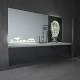 Teil-Lack-Spiegel mit LED-Beleuchtung Afrika Teil-Lack-Spiegel mit LED-Beleuchtung Afrika